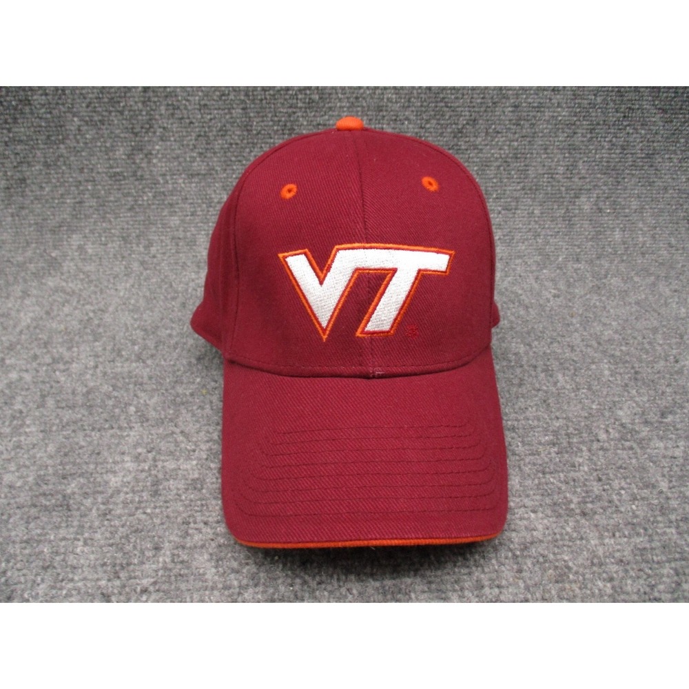 Signatures Unisex Hat Adjustable Maroon Virginia Tech Hokies VT Logo OSFA